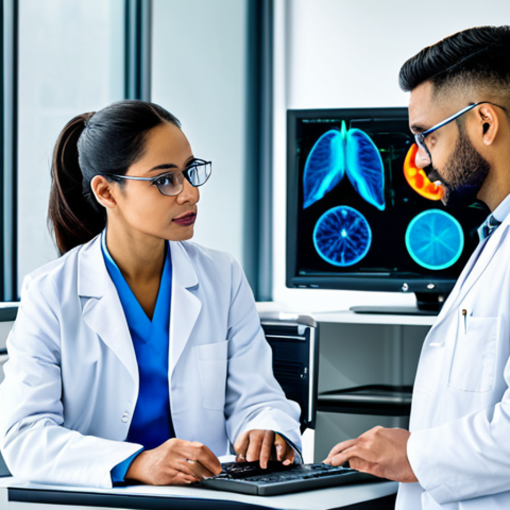 **

"A diverse team of healthcare professionals in lab coats, conducting research in a modern laboratory, analyzing data on a computer screen. Safe for work, appropriate content, fully clothed, professional, perfect anatomy, natural proportions, well-lit, professional photography, scientific atmosphere, modest clothing, family-friendly."

**